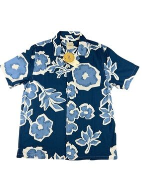 COMMON PEOPLE CLOTHING HUGO PRINT HUGON floral short sleeve button down shirt XL